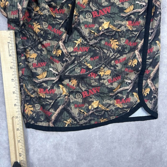 RAW Forest Camo Board Shorts Medium Rolling Papers 98 Special - Picture 5 of 6
